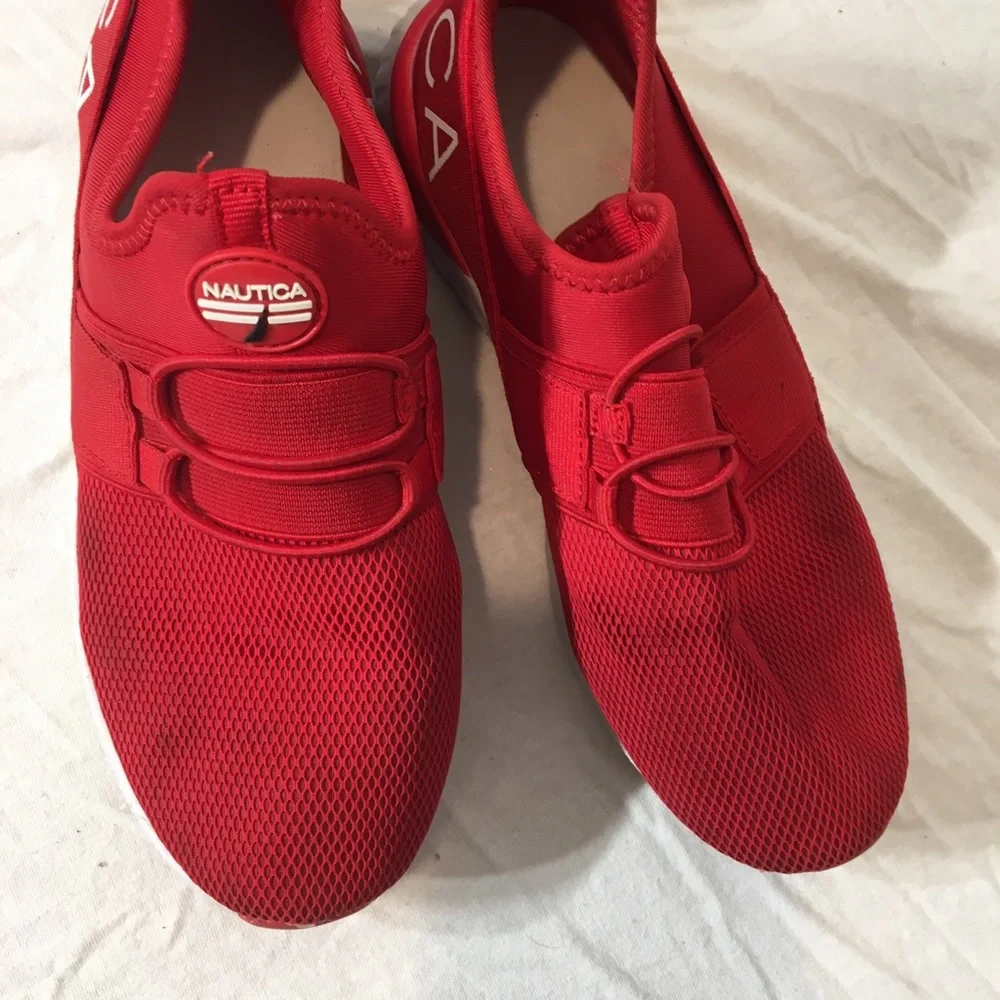 Boys light slide on sneakers used Adidas Nautica - Picture 3 of 5